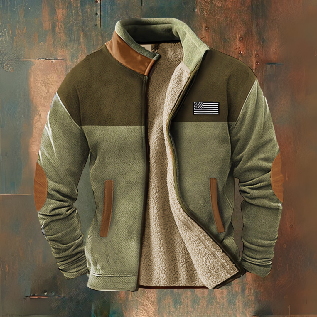 Rick | Fleece Jacket with Contrast Panels