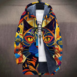 Ellen | Multicolor Pop Art Cat Print Jacket