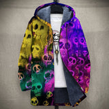 Gloria | Multicolor Neon Skull Print Jacket