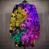 Gloria | Multicolor Neon Skull Print Jacket