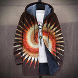 Gertrude | Dark Brown Sunburst Print Jacket