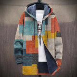 Colleen | Multicolor Geometric Colorblock Print Jacket