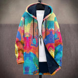 Laura | Multicolor Abstract Brushstroke Print Jacket