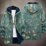 Joan | Teal Almond Blossom Print Jacket