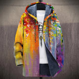 Agnes | Multicolor Abstract Paint Splatter Jacket