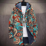 Anne | Turquoise and Red Paisley Print Jacket