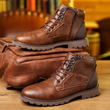 Thomas | Brown Casual Lace-Up Boots