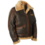 Dominic | Classic Aviator Jacket with Teddy Lining