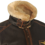 Dominic | Classic Aviator Jacket with Teddy Lining