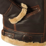 Dominic | Classic Aviator Jacket with Teddy Lining