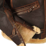 Dominic | Classic Aviator Jacket with Teddy Lining