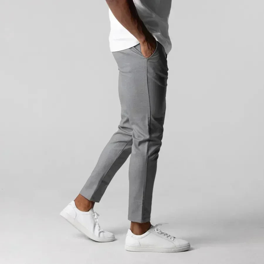 Lorne men's slim fit stretch chino pants, view 6