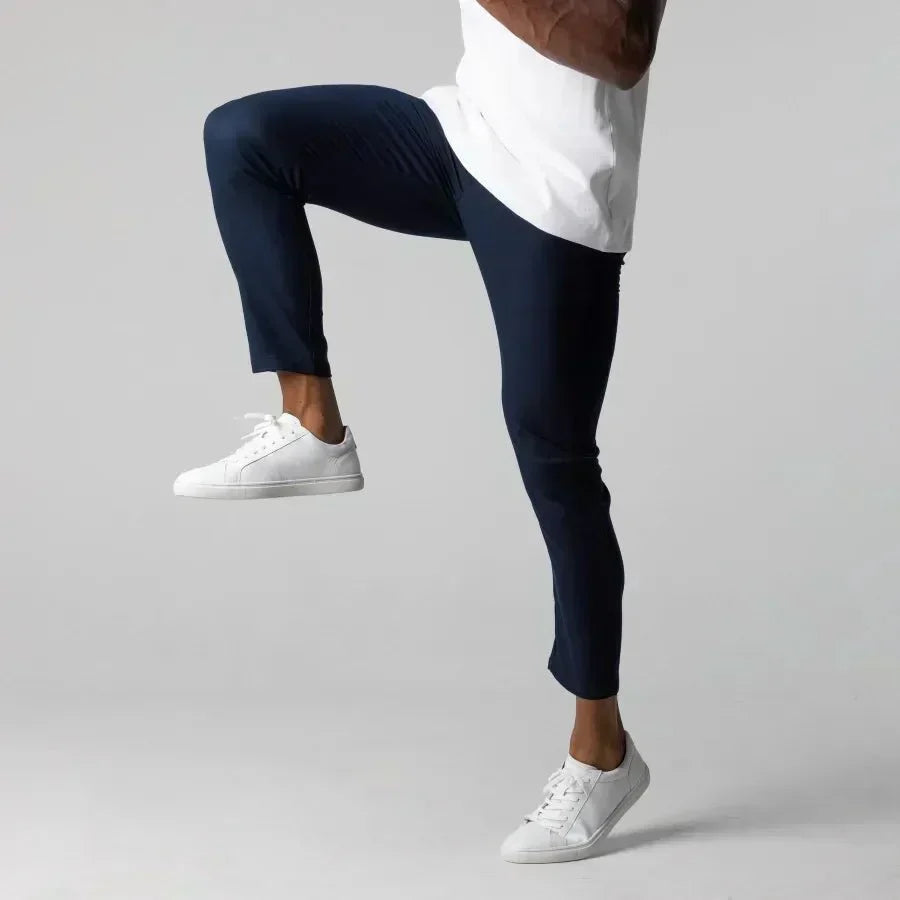 Lorne men's slim fit stretch chino pants, view 12