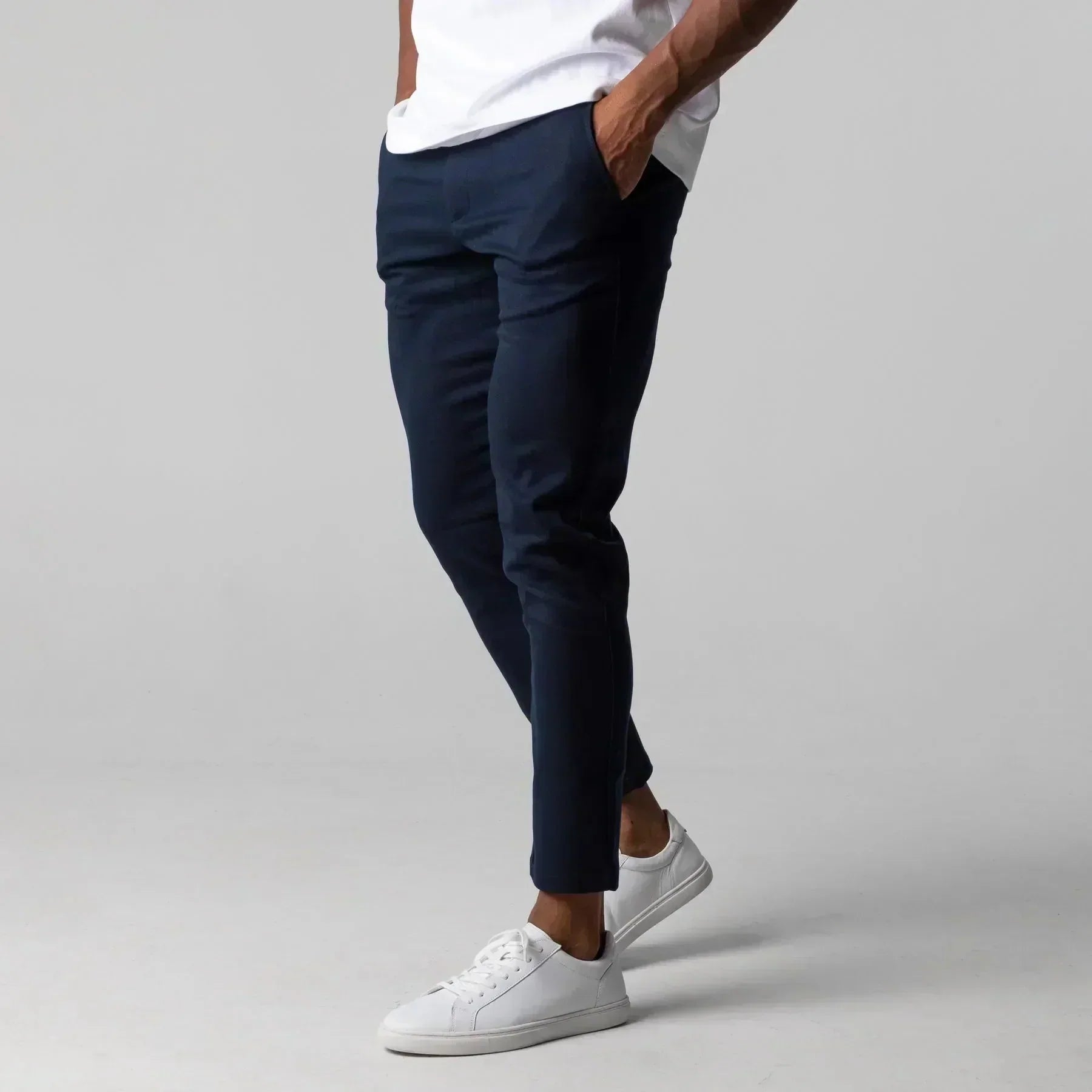 Lorne men's slim fit stretch chino pants, view 11