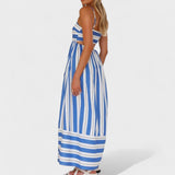 Andrea - Long Striped Dress