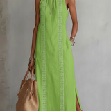 Sophia - Sleeveless Lace Detail Midi Dress