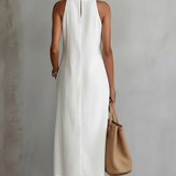 Heidi - Sleeveless Lace Detail Midi Dress