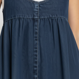 Iris | Vintage Denim Maxi Dress