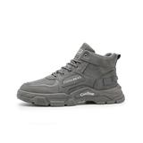 Xavier | Beige High-Top Trail Sneakers