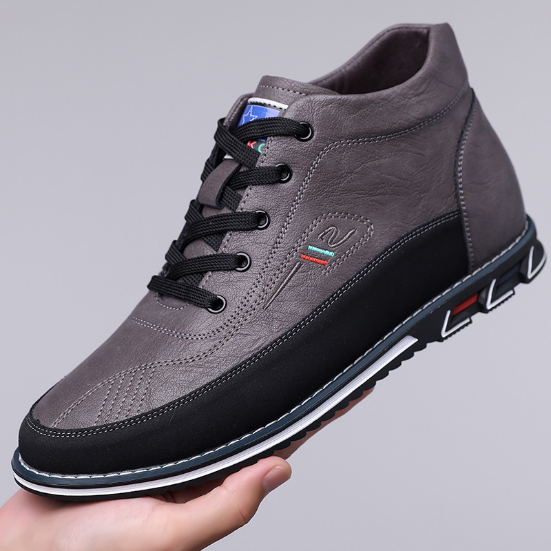 Charles | Black High-Top Casual Shoes
