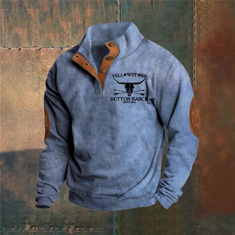Wayne | Ranch-Style Half-Zip Sweatshirt