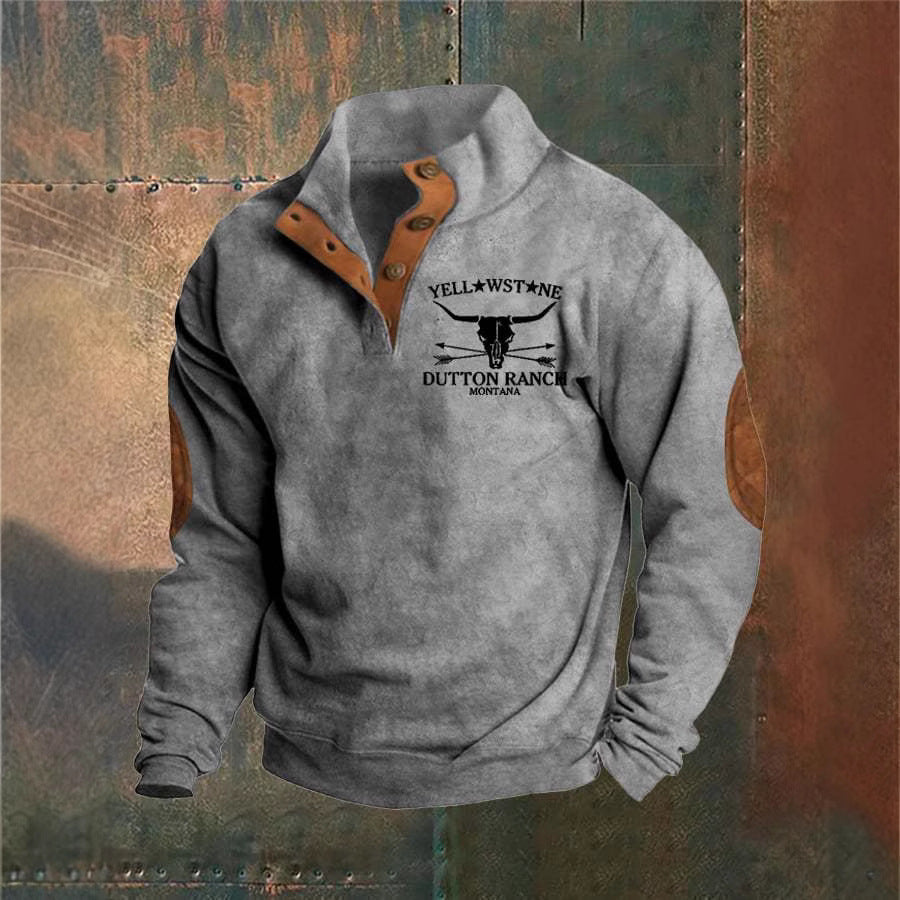 Wayne | Ranch-Style Half-Zip Sweatshirt