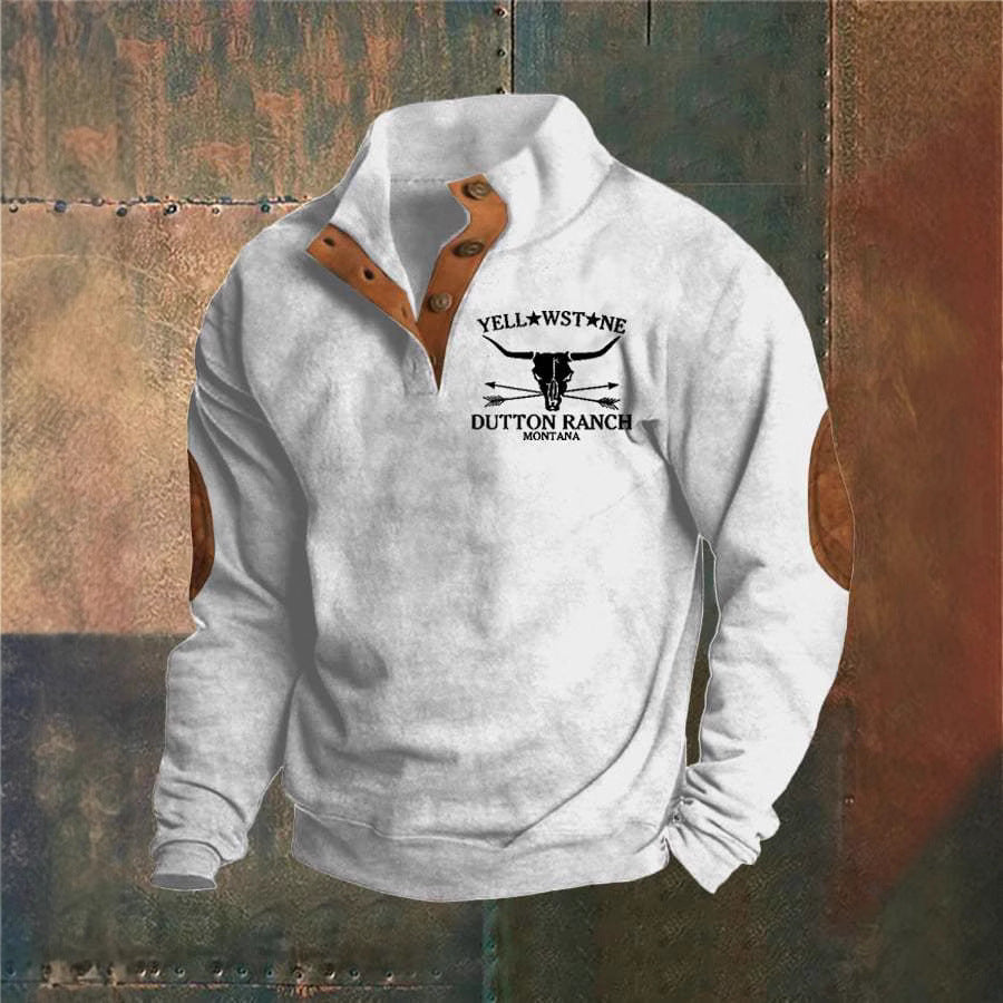 Wayne | Ranch-Style Half-Zip Sweatshirt