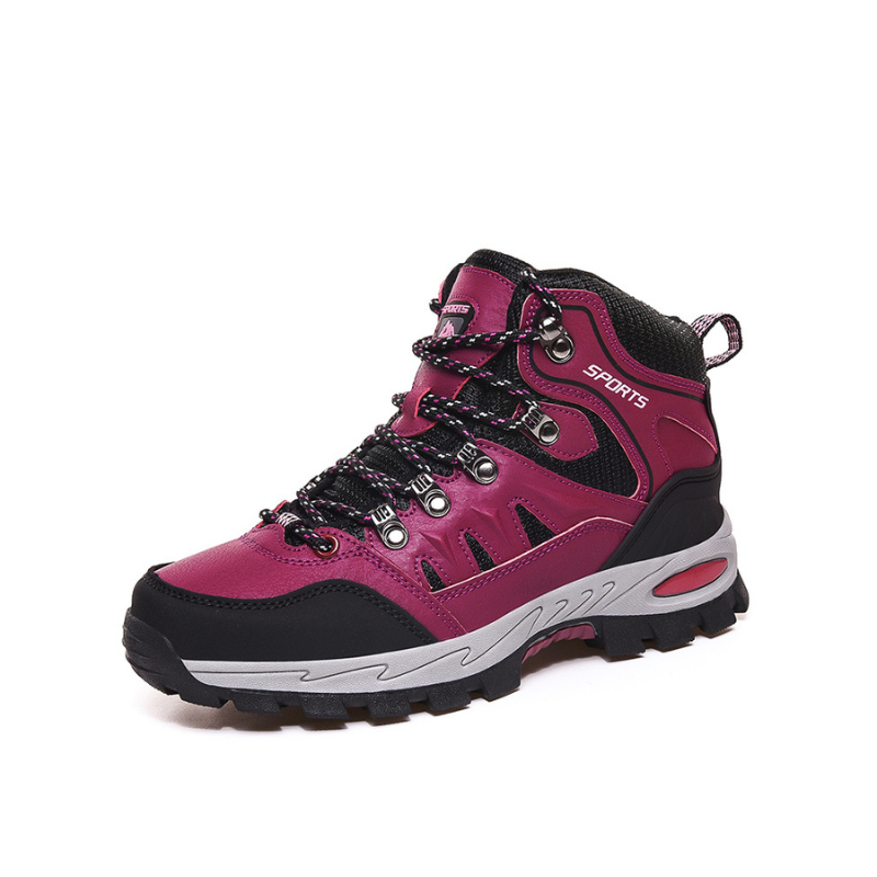 Mathis | Black High-Top Hiking Boots