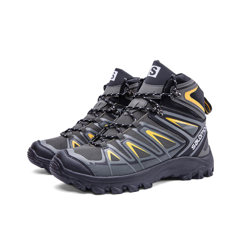 Mathis | Black High-Top Hiking Boots