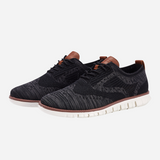 Antoine | Black Knit Sneakers