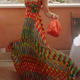 Aubrey - Abstract Printed Maxi Dress